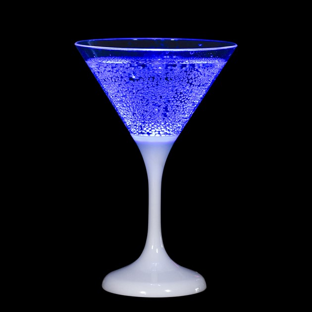 Cocktailglas LED blå